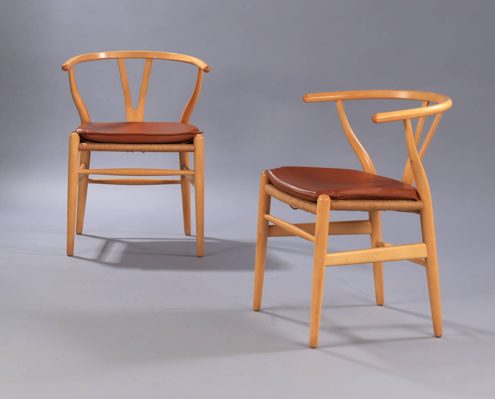 2 Wegner model Y chairs in beech