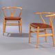 2 Wegner model Y chairs in beech