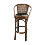 Rattan bar top stool