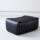 Black Leather Sandra Sofa Set by Annie Hieronimus for Ligne Roset, 1973, Set of 6