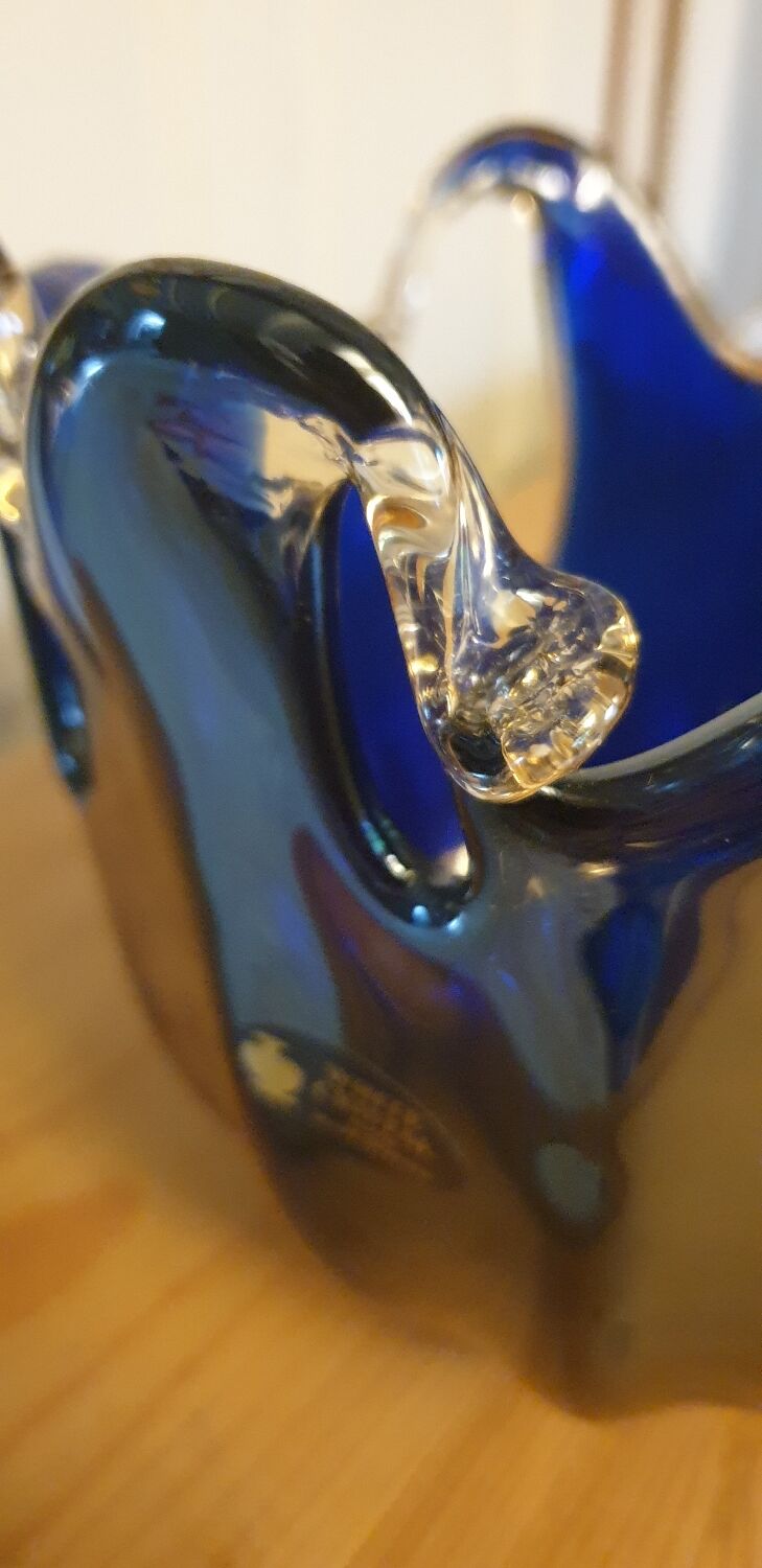 Murano crystal vase