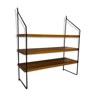 Vintage wall mount wood and metal