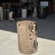 Brown and black petrified wood side table H35 D27 - 3333
