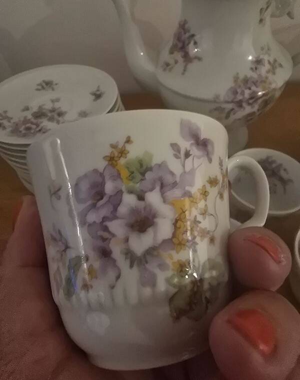 Radegonde Limoges porcelain coffee service