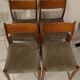 Lot of 4 vintage Scandinavian style chairs