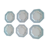 6 Dessert plates, original. vintage