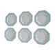 6 Dessert plates, original. vintage
