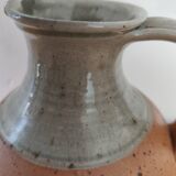 Stoneware and ceramic pitcher signed Roger Boureau