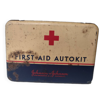 Metal medicine box from the 50s USA