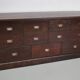 Vintage Dutch Oak Apothecary/Shop Cabinet, 1950s