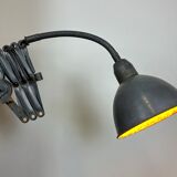 Grey Industrial Scissor Wall Lamp from Elektroinstala, 1960s