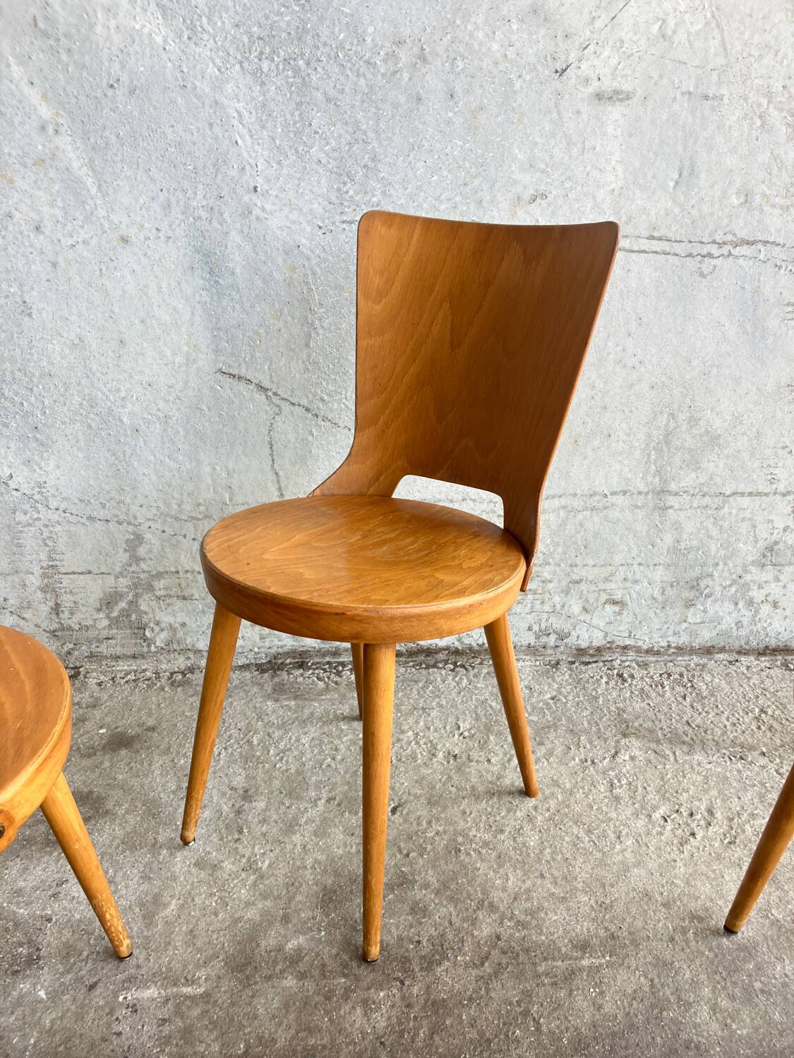 Set of 4 Baumann bistro chairs, 1960s