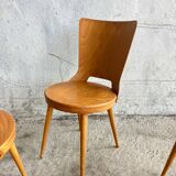 Set de 4 chaises bistrot Baumann, 1960