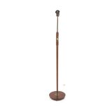 Scandinavian teak and metal floor lamp, Örebro Arbetarverkstad, Sweden, 1940
