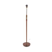 Scandinavian teak and metal floor lamp, Örebro Arbetarverkstad, Sweden, 1940