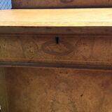 Davenport writing desk in fruitwood and burl veneer