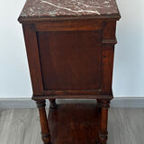 Bedside table/occasional table early 20th century wood and marble