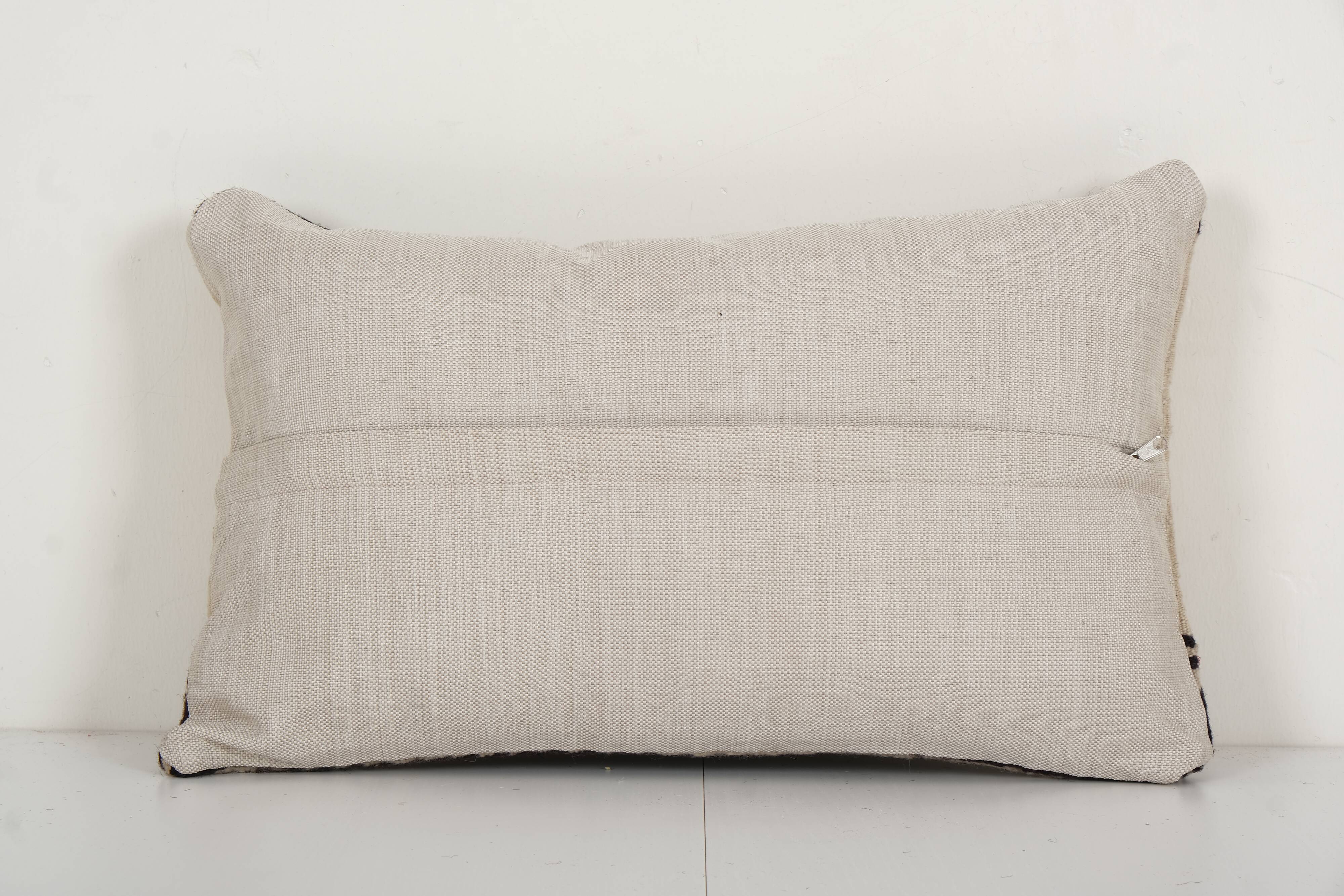 Natural Kilim Pillow, Handwoven Turkish Kilim Pillow, Floor Cushion Cover, Decorative Throw Pillow