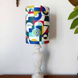 Alabaster lamp and custom-made shade