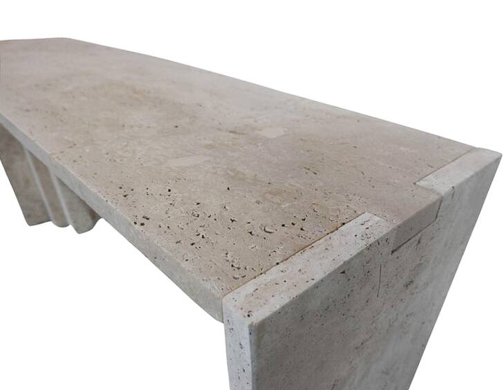 Console contemporaine en travertin, Italie