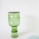 Green bubbled glass carafe 1970
