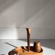 Scandinavian teak wood salt and pepper shaker set, 1950