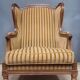 Large Louis XVI style wing chair