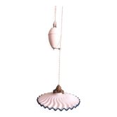 Suspension réglable "monte et baisse", rise and fall opaline et porcelaine