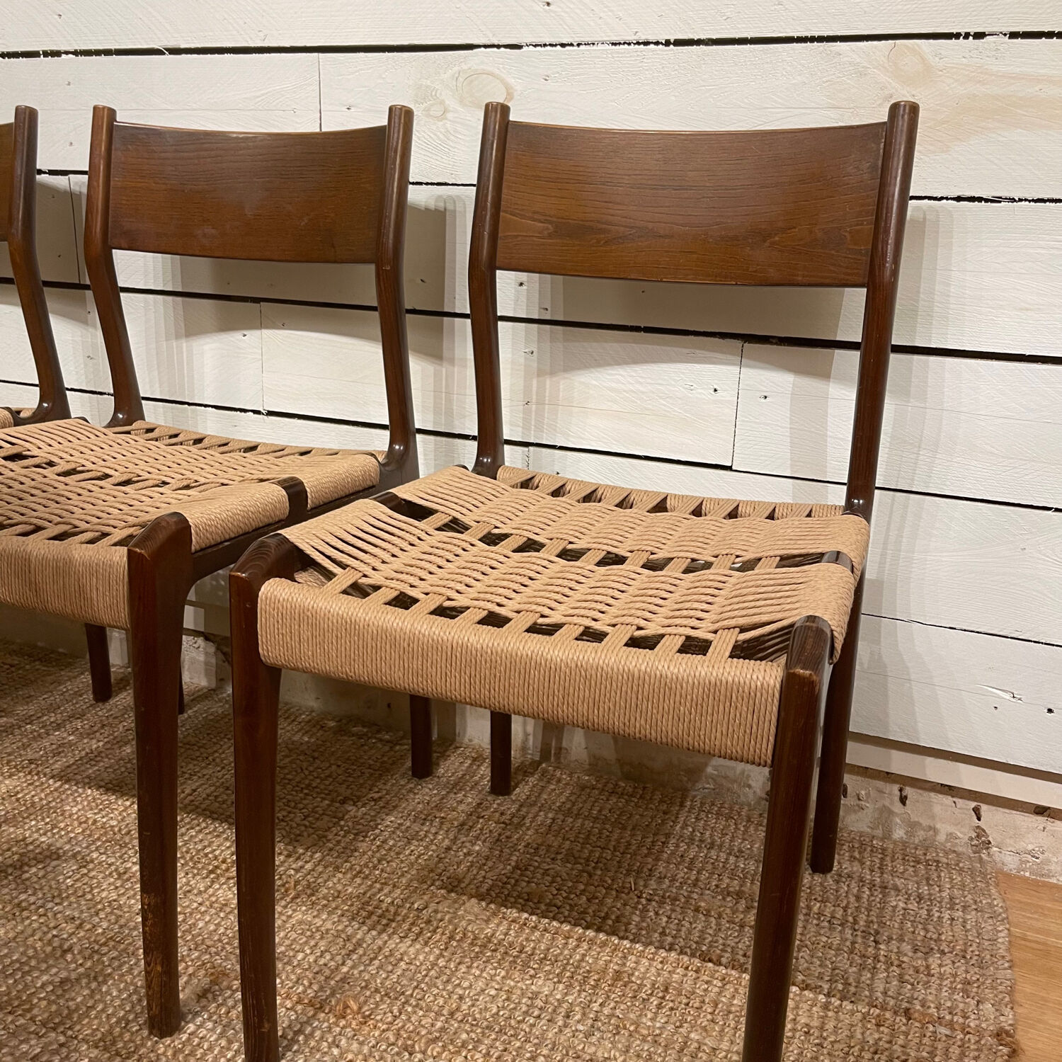 Series of 4 chairs Havana 1960