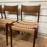 Series of 4 chairs Havana 1960