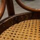 Pair of chairs bistrto Brief 1900 curved wood and canning