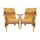 Pair of Vivai del Sud rattan wicker bamboo chairs
