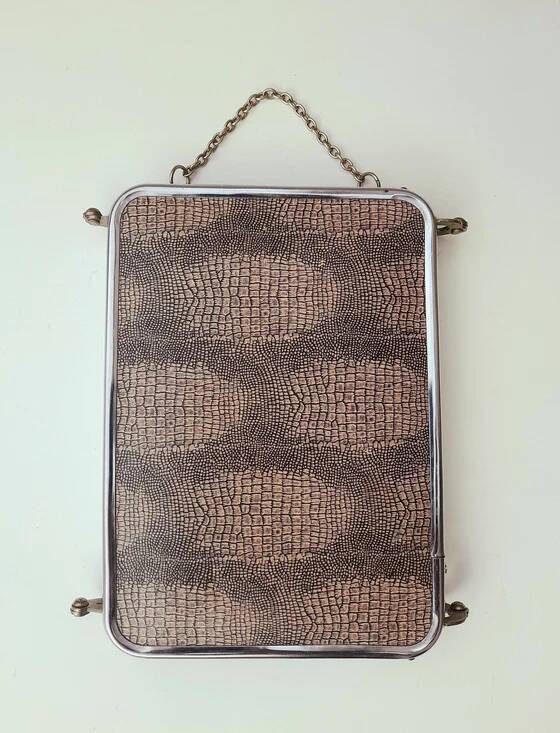 1950s triptych barber's mirror