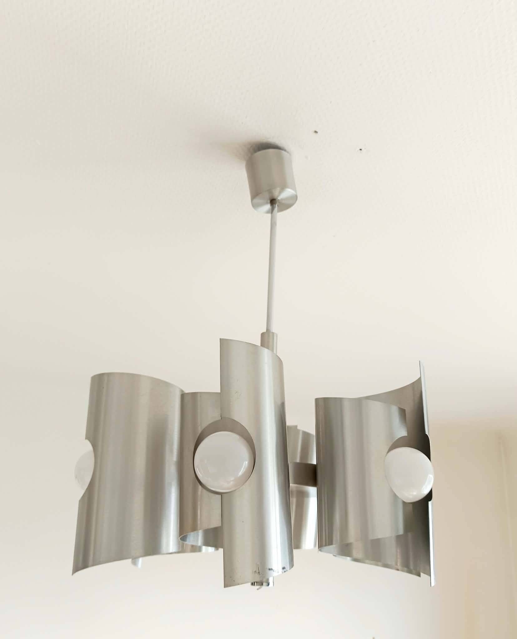 Lustre space age aluminium 1970 Polam Bielsko