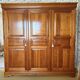 3-door wardrobe in solid cherry wood