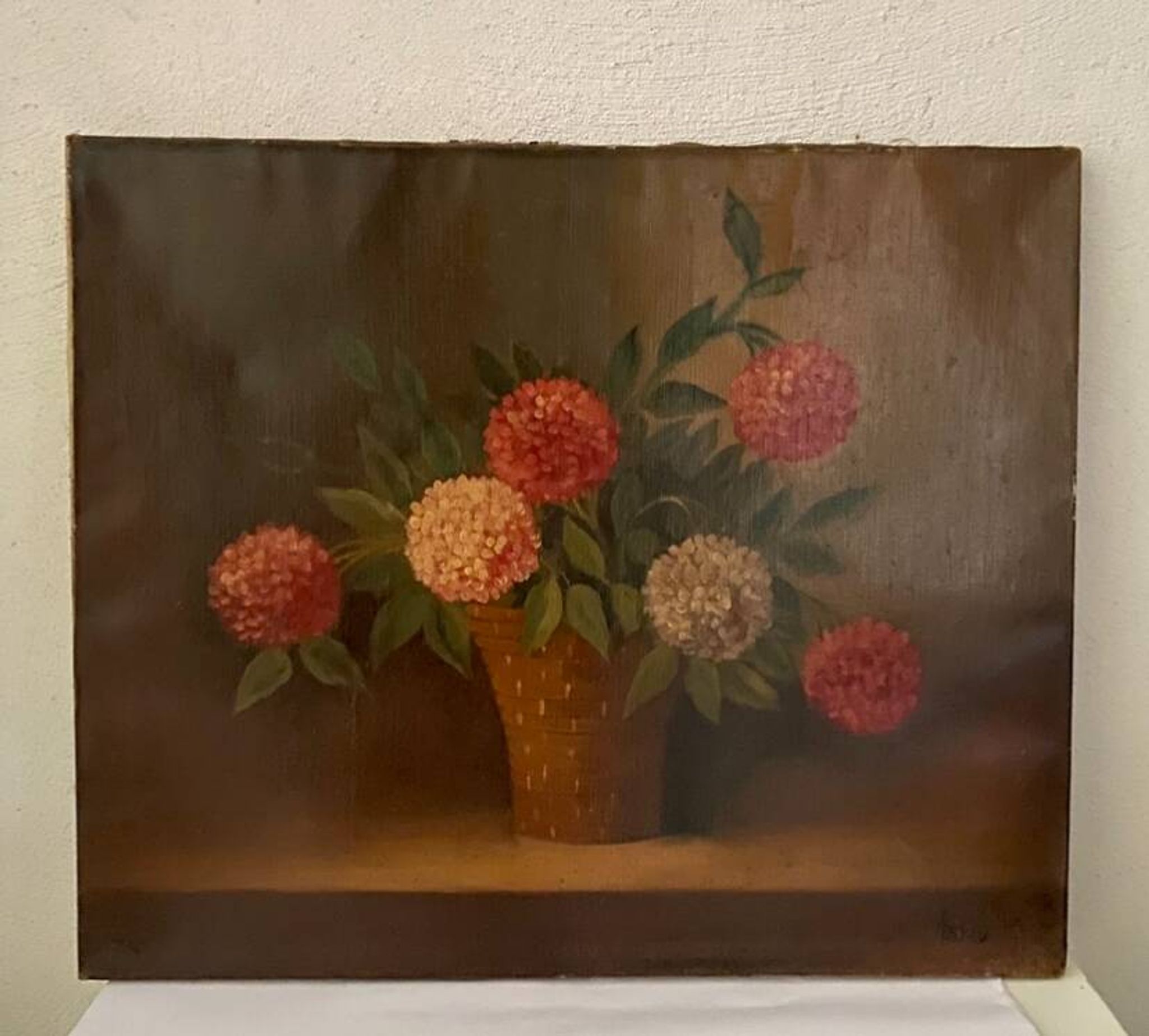 Huile nature morte sur toile