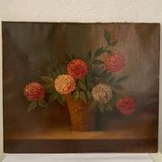 Huile nature morte sur toile