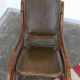 Chaise berçante de bois plié de cru