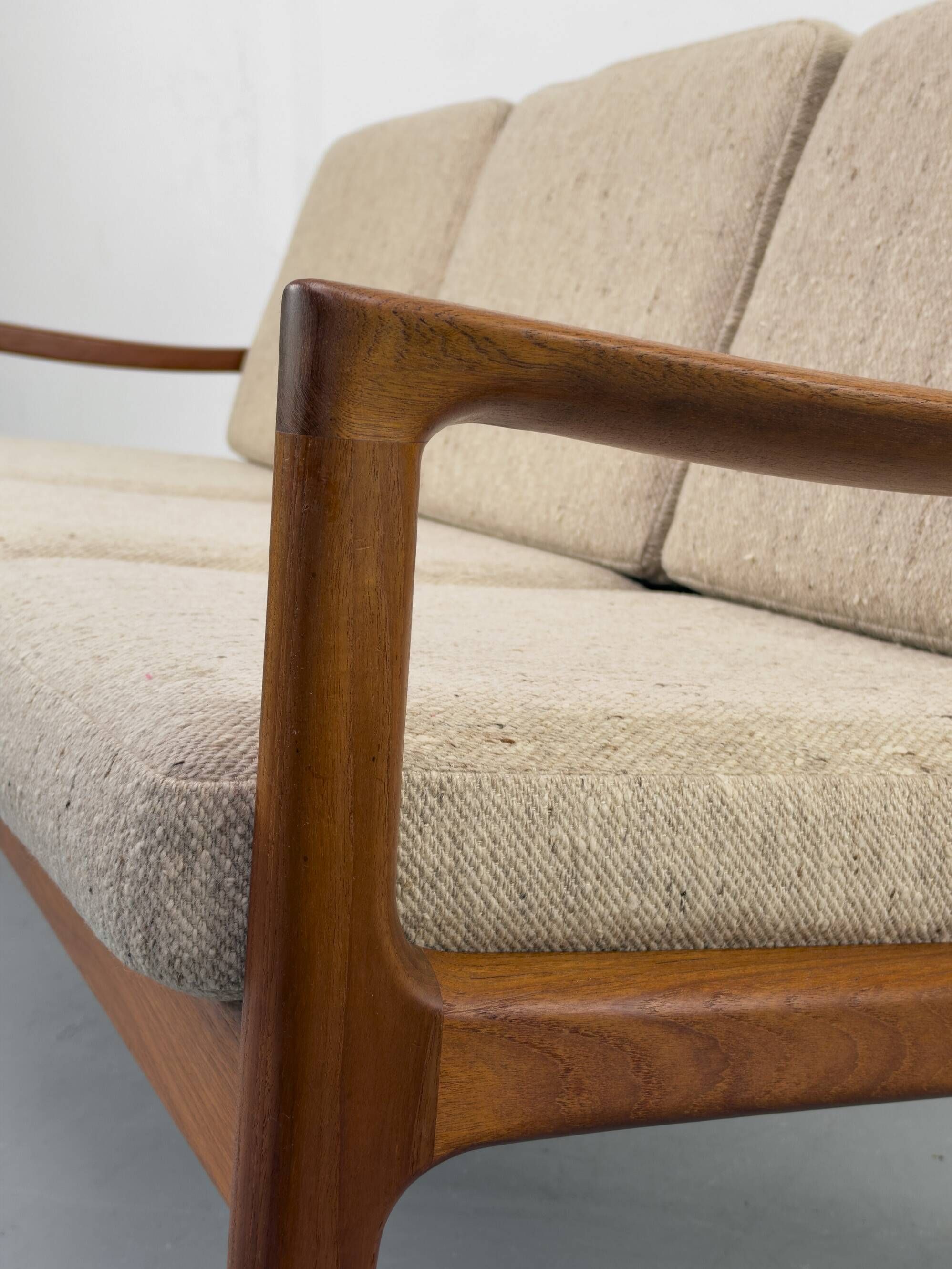 3-Seater Senator Sofa in Teak by Ole Wanscher for Cado, 1975