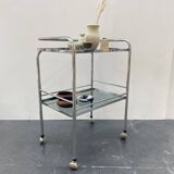 70s chrome and smoked glass server