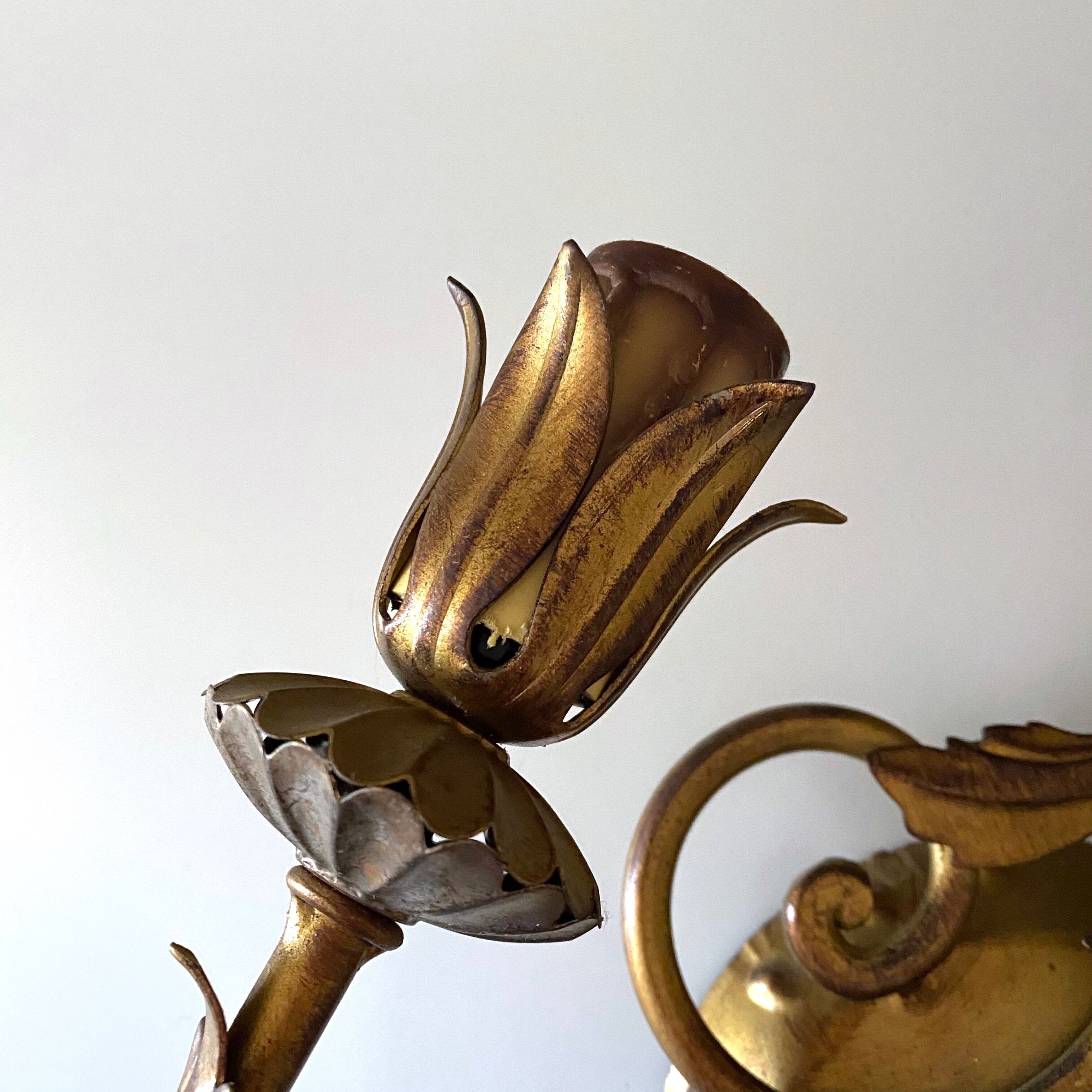 Florentine wall lamp, Regency Lamp, 60s interior.