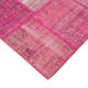 Tapis anatolian vintage 175 cm x 242 cm rose patchwork fait à la main