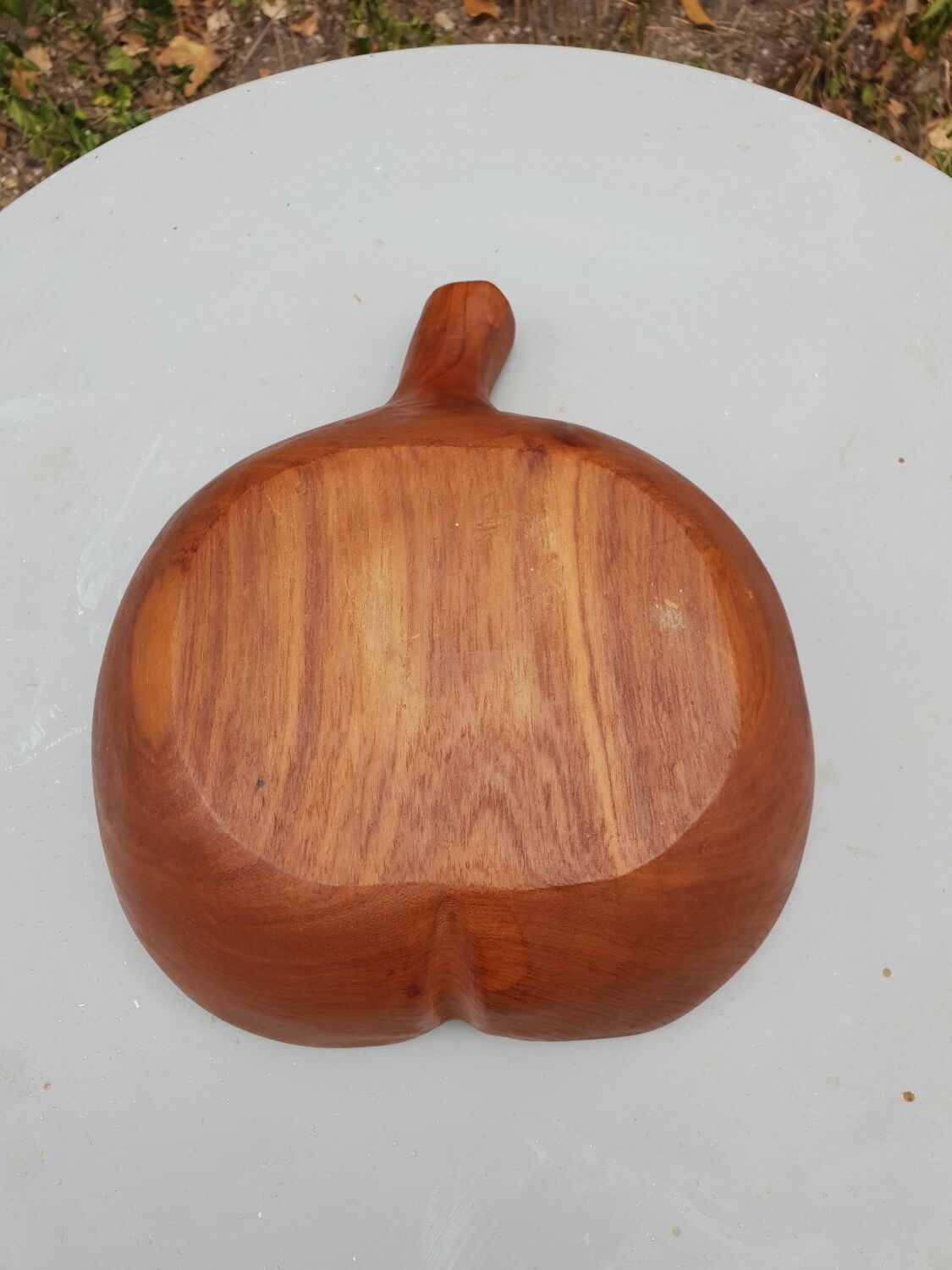 Vintage teak fruit cup