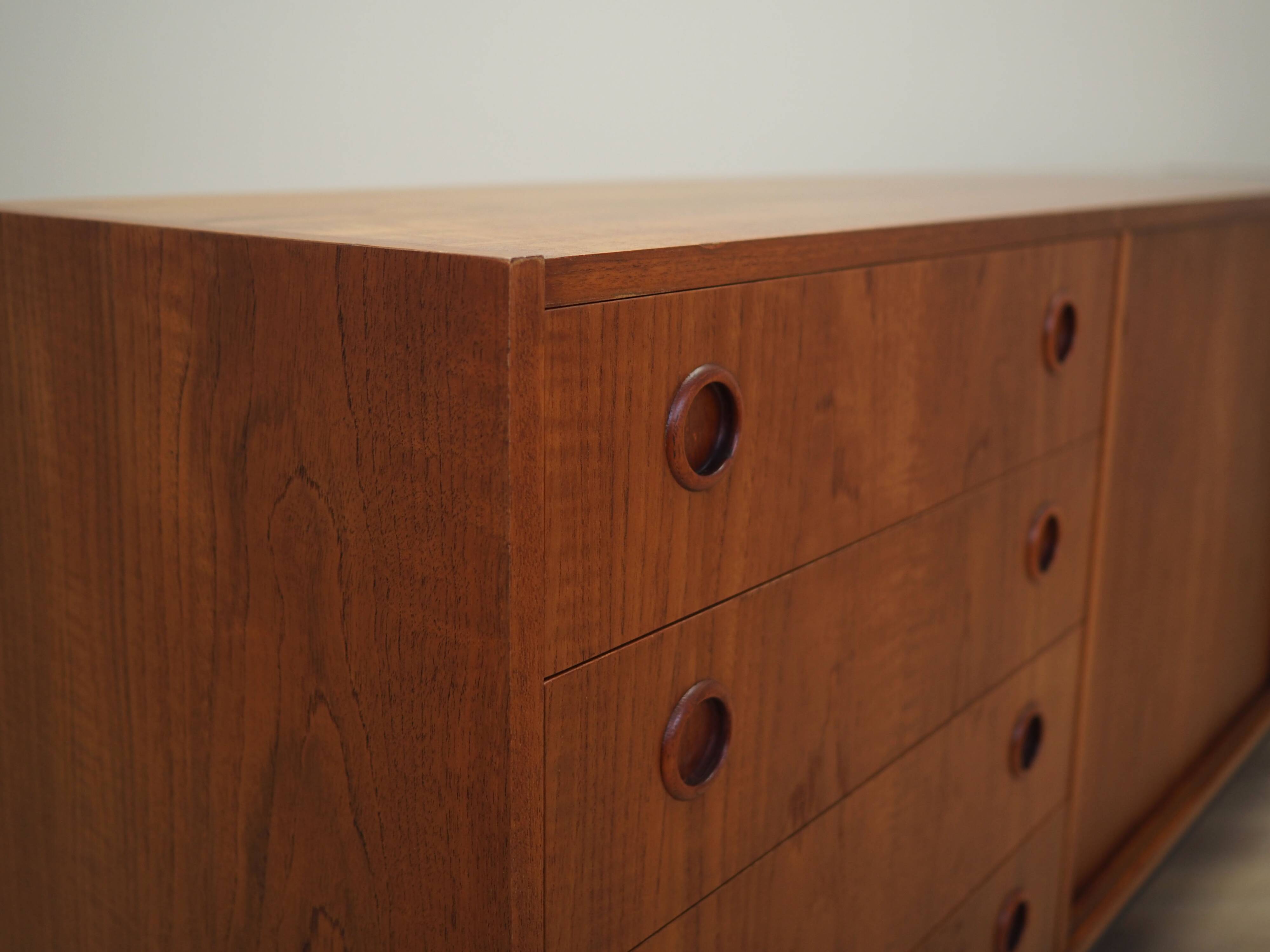 Teak sideboard, Danish design, 1970s, production: Denmark