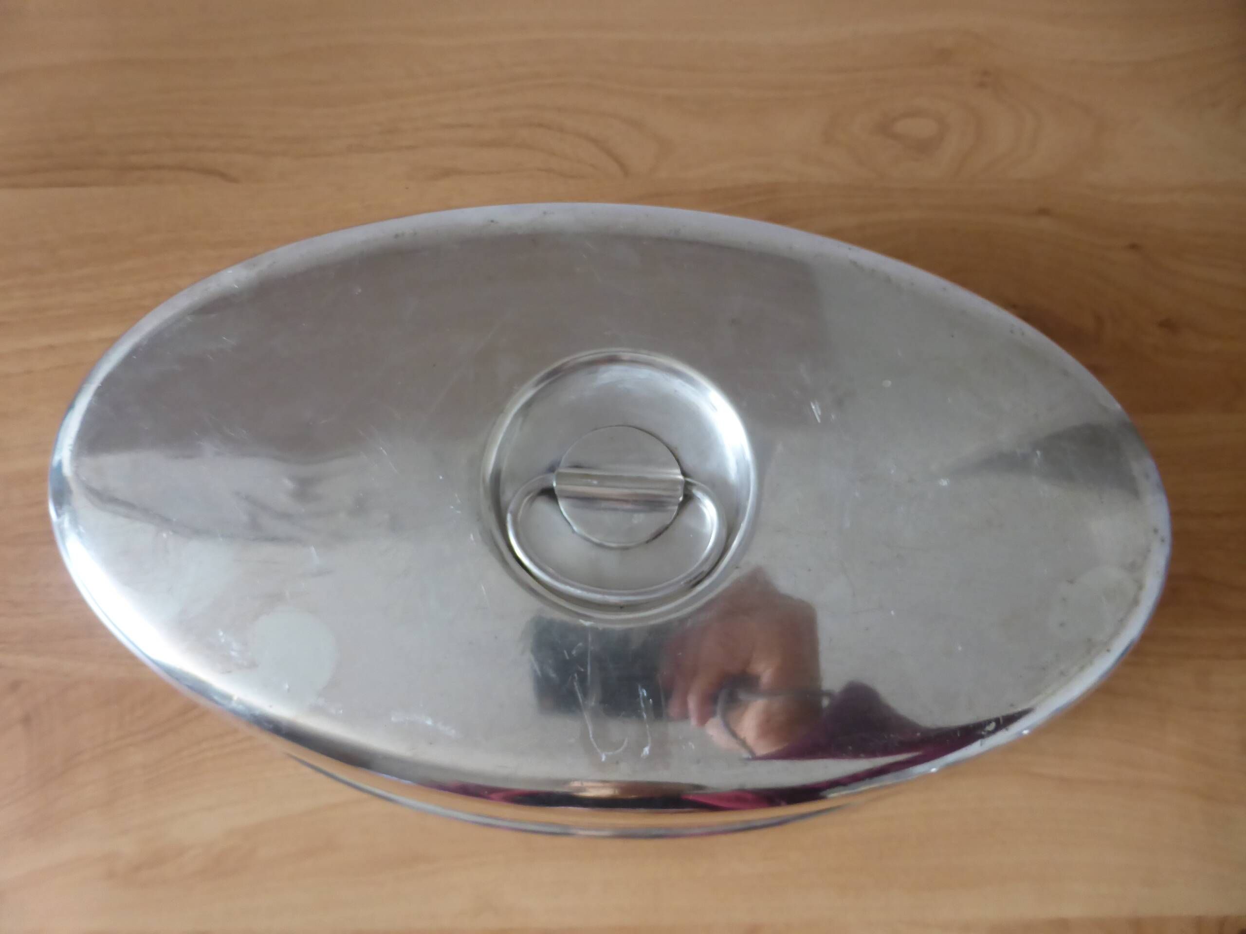 Silver-plated service bell Ecruis monogrammed 240517
