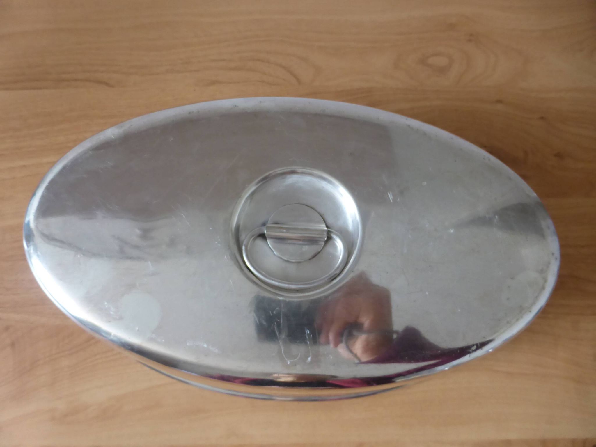 Silver-plated service bell Ecruis monogrammed 240517