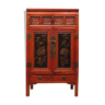 Chinese red laquered cabinet