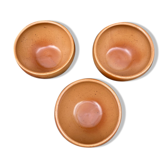 Set of 3 bowls in glazed stoneware-Manufacture de Digoin