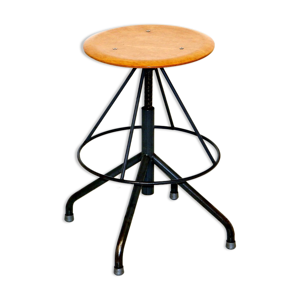 Tabouret de style industriel, Suède,