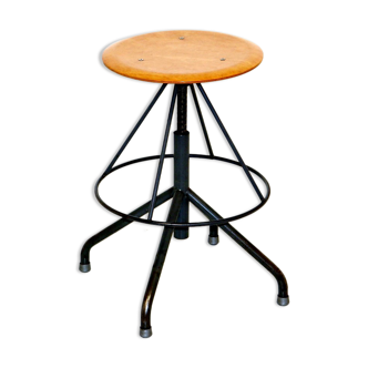 Tabouret de style industriel, Suède, 1960